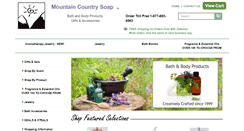 Desktop Screenshot of mountaincountrysoap.com